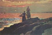 Winslow Homer Sunset, Saco Bay